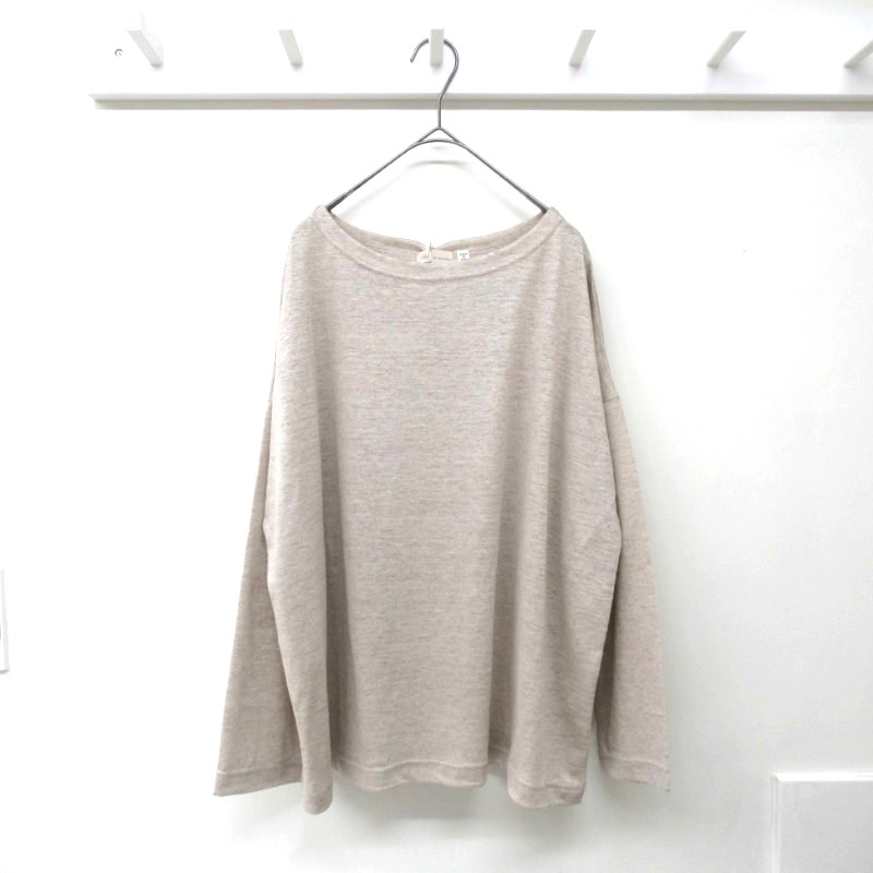 DAYS  リネン100％ボートネックプルオーバー /キナリ03 【日本製】